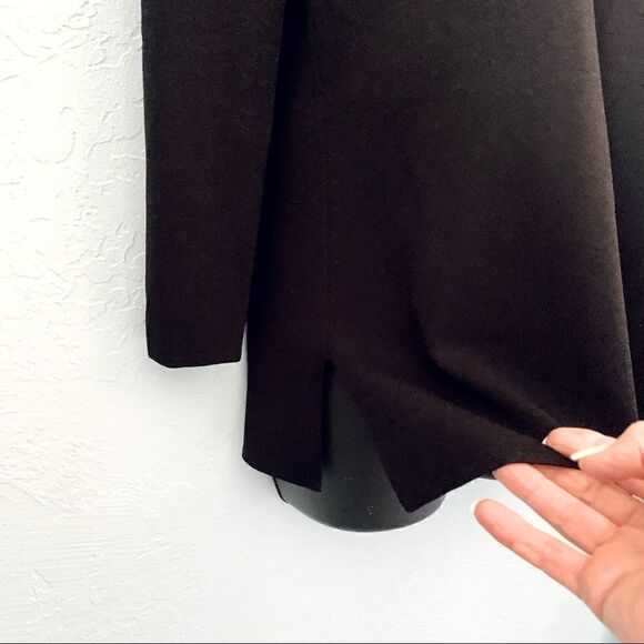 Cable & Gauge Black Embroidered Embellished Knit Sweater Top Size Medium - Picture 5 of 8